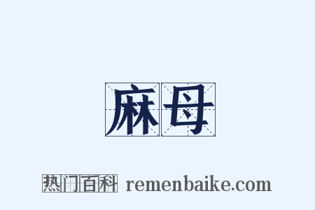 麻母是什么意思的图片